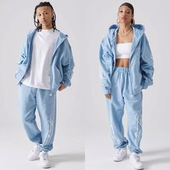 FUBU SWEAT SETUP【LIGHT BLUE】(フブ  スウェット セットアップ パーカー ジップアップ スウェットパンツ フード フーディー ロゴ)