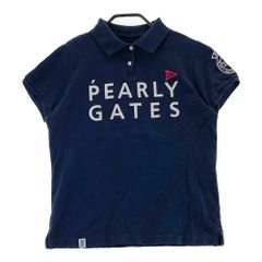 PEARLY GATES 30周年記念 半袖ポロシャツ ネイビー ビッグロゴ - メルカリ
