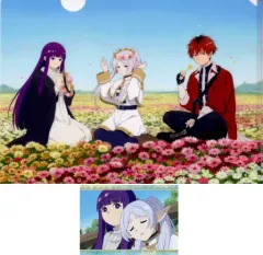 【中古】クリアファイル フリーレン＆フェルン＆シュタルク/等身 A4クリアファイル＆ステッカーセット 「WEBくじ 葬送のフリーレン」 G賞