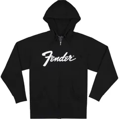 Fender Transition Logo Zip Front Hoodie, Black, Lサイズ ジップフロントパーカー〈フェンダー〉