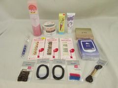  未使用 コスメ ポリパリ 2aN 他 アイシャドウパレット ウォーターアンブレラティント 貼るだけマニキュア 歯ブラシ 等 15点