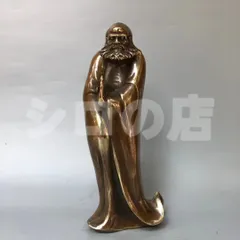 ♢銅器 達磨大師像 銅製 ？高岡銅器 開運 縁起物 置物 飾りレア物 骨董