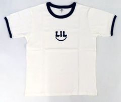 [중고] 티셔츠 LIL LEAGUE 링거 티셔츠 화이트 S 사이즈 [LIL LEAGUE FAN EVENT 2023 -LIL SMILE-]