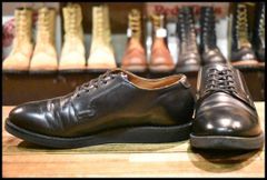 【8D 良品 12年】レッドウィング 101 ポストマン シューズ 黒 ブラック シャパラル 短靴 レースアップ ブーツ redwing HOPESMORE【FF511】
