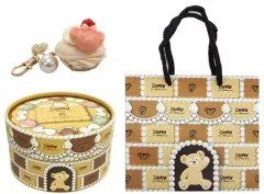 中古】雑貨 シェリーメイ ラズベリーシェルマカロン・バッグチャーム