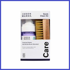 [ジェイソンマーク] JASON MARKK QUICK CLEAN KIT スニーカークリーナー セット 118ml 水不要 すぐに使える 泡タイプ 豚毛ブラシ レザー スウェード ヌバック キャンバス メッシュ ビニール 様々な素材に使用可能