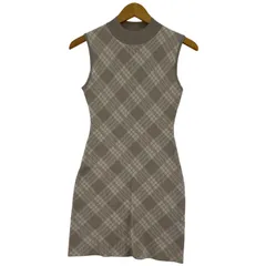 Darich ダーリッチ チェックジャガード ニット ミニワンピース sizeFree/グレー系