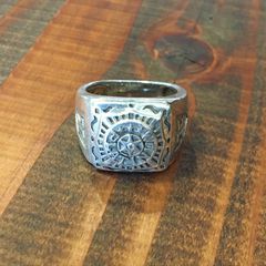 【Silver College Ring】シルバー カレッジリング 指輪 16号相当 (1402－11)
