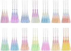 【数量限定】装飾 DIYアクセサリー 手作り タッセル アクセサリーパーツ タッセル タッセル アクセサリーハンドメイド タッセル クラフト チャーム 手芸用品 扇子飾り フリンジ 素材 手芸 BetterJonny グラデーション シルクタッセル 14色セッ