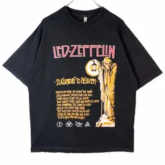 アルスタイルAlstyleレッド・ツェッペリンLed ZeppelinロックバンドTシャツバンTアーティストTミュージックT天国への階段Stairway to Heaven大判プリントデカプリン黒ブラックvintageヴィンテージ41213
