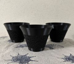 3dプリンター鉢　5個セット　3号鉢　ブラック