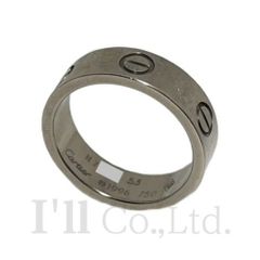 CARTIER　カルティエ　ラブ　リング　クラシックモデル　B4084753　750WG　＃53　ブランドジュエリー　アクセサリー　指輪　13号　K18WG　18金　Au750　750ホワイトゴールド　LOVE　ビスモチーフ【中古】【75782】