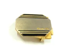 ChristianDior クリスチャンディオール ヴィンテージ バックルのみ ベルトバックル ベルト用金具 シルバー系×ブラック系 DH6523