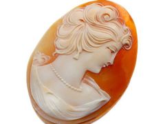 女性と小鳥　シェル　カメオ　ルース 女性と小鳥 シェル カメオ ルース シェルカメオルース 小鳥と