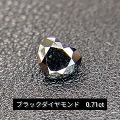 0.71ctブラックダイヤモンド　ルース ハート