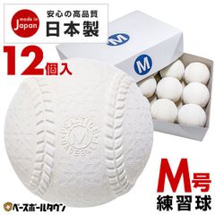 【新品未使用】 【安心の日本製】激安軟式練習球 M号球 1ダース 12個入り M球 某有名野球ボールメーカー製 限定・独占販売 一般・中学生向け ベースボールタウンオリジナル