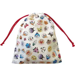 【新品】アンパンマン お着替え巾着 オールスター 巾着袋 大きめ おむつ袋 保育園 幼稚園  ばいきんまん ドキンちゃん コキンちゃん メロンパンナ しょくぱんまん ホラーマン カレーパンマン めいけんチーズ