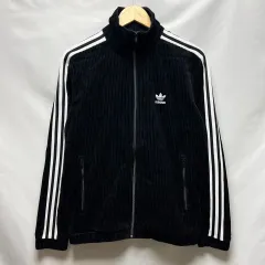 美品　adidas アディダス　ベロア　ジャージ　ジッパー　黒ブラックベルベット 2025年最新】アディダス ジャージ ベルベットの人気アイテム