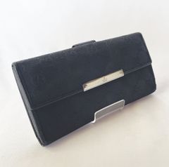 ✱GUCCI（グッチ）✱GG柄 キャンパス 長財布（ブラック）