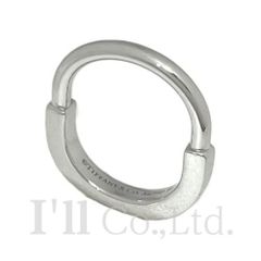 Tiffany&Co.　ティファニー　ロック　リング　72346920　750WG　＃18　ブランドジュエリー　アクセサリー　指輪　4号　Au750　K18WG　18金　ホワイトゴールド　パドロック　ピンキー【中古】【74777】