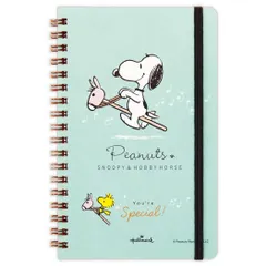【メール便】スヌーピー リングノート スリム変形サイズ SNYSグリーン You're Special ピーナッツ 日本ホールマーク 新学期準備文具 キャラクター グッズ 