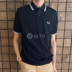 ☆2025春夏新入荷☆FRED PERRY フレッドペリー M3600 ポロシャツ 刺繍入り 半袖 ブラック メンズ