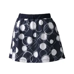 【新品】prince（プリンス）レディース ウィメンズ スカート テニスウェア バドミントンウェア スコート 吸汗速乾 UPF50 遮熱 制電 (公財)日本バドミントン協会審査合格品　ネイビー×ホワイト WS3310-311