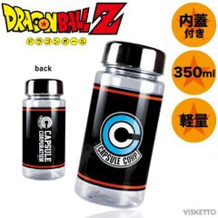[ カプセルコーポレーション ] クリアボトル ( 水筒 コップ   アニメ ドラゴンボール 悟空 ベジータ フリーザ シェンロン ギフト パーティ 人気者 子ども プレゼント    )