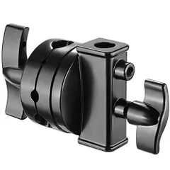 黒 Neewer 多機能ヘビーデューティーグリップヘッド「黒」 2.5-inch スイベルヘッドホルダー マウントアダプター ライトスタンド、ブームアームと他の撮影機器12,14,38,58-inchマウント付きに対応