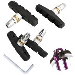 新品 ブレーキパッド 自転車 60mm 自転車 2ペア入 ブレーキ 消音 Vタイプ 高い耐久性 全天候型 自転車ブレーキシュー に シマノ Deiboun ブレーキシュー マウンテンバイク/ロードバイク（六角レンチ付き）