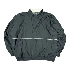 【古着/USED】希少サイズ NIKE  ナイロン ジャケット ゴルフ スポーツ 黒 ブラック 短丈 (XXLサイズ)