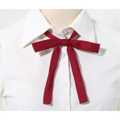 ☆ ワインレッド ☆ リボン ワンタッチ ワンタッチ リボン スクールリボン リボンタイ 制服 アジャスター 女子 学生 学生服 入学式 卒業式 ブラウス 女子高生 高校生 中学生 コスチューム 無地 細め セーラー服 衣装 学園祭 オシャレ おしゃれ