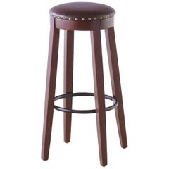 丸形レザー座面 カウンタースツール