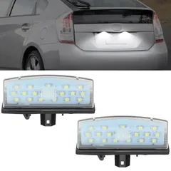 新品 ZYX10/NGX50 C-HR 40系 RAV4ライセンスランプ プリウスα 30系 純正交換型 30系 プリウスPHV 2個入り LED ナンバー灯 ホワイト 20系 プリウスのサムネイル