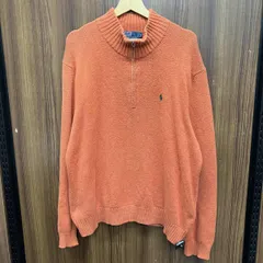 POLO RALPH LAUREN/ハーフジップニット オレンジ サイズL