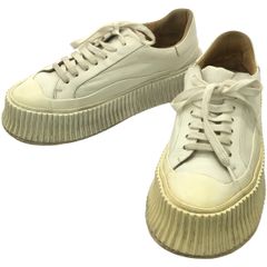 JIL SANDER ジルサンダー プラットフォームスニーカー JS32108A ホワイト 36