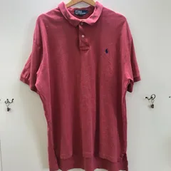 90`s Polo by RalphLauren 90年代 ポロバイラルフローレン ポニー刺繡 ヴィンテージ 半袖 ポロシャツ スリランカ製 メンズ レッド