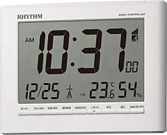 【直売格安】【リズム掛け時計】 8RZ205 電波時計 置き掛け兼用 インテリア時計