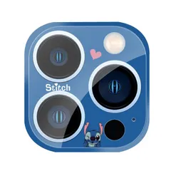 iPhone 13 Pro / iPhone 13 Pro Max カメラ レンズ 保護 ガラス フィルム カバー カメラフィルム カメラシート カメラカバー レンズカバー レンズフィルム ディズニー スティッチ 硬度9H キャラクター 強化 全面保護