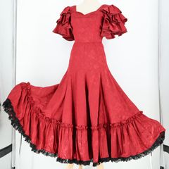 美品 フラメンコ衣装】レッド BABY TEARS ベビーティアーズ 上下