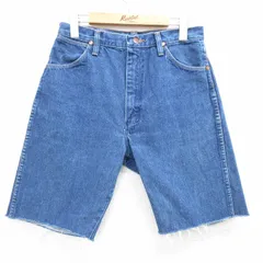 古着 ラングラー ショート パンツ ショーツ レディース 90s コットン 紺 ネイビー デニム 25may08 中古 ボトムス 短パン ショーパン ハーフのサムネイル