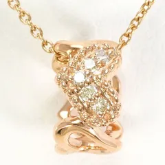 K10PG　ネックレス　necklace　ダイヤ　総重量約1.7g　約40cm