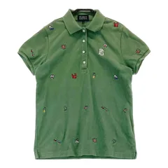 サイズ：1 PEARLY GATES パーリーゲイツ 055-6160418 半袖ポロシャツ 総柄 グリーン系 [240101426466] ゴルフウェア レディース ストスト