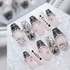 ネイルチップ ┋ ネイルパーツ ┋ 量産型 ┋ ちゅるんネイル ┋ シンプルネイル ┋ ツイードネイル ┋ ワンホンネイル ┋ 韓国ネイル ┋ オタクネイル ┋ 推しネイル ┋ 地雷 ┋ フレンチガーリー ┋ 大人かわいい ┋ ロングネイル ┋ ピンクネイル