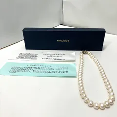 【16467】　三越 大粒 淡水パール ネックレス シルバー SV