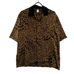 EDIFICE LA BOUCLE (エディフィスラブークル) ① 22051300100210 レオパード ボーリングシャツ メンズ ベージュ サイズ2