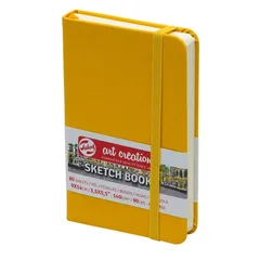 ターレンスジャパン(Talens Japan) Royal アートクリエーションスケッチブック 絵を描く手帳 9×14cm ゴールデンイエロー T9314-111M 441769