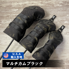 日本製 CODURA ヘッドカバー ゴルフ コーデュラ ドライバー フェアウェイウッド ユーティリティ コーデュラナイロン 1W DR FW UT ブラック CORDURA ドライバー用 フェアウェイウッド用 かっこいい おしゃれ 高級 防水 シンプル