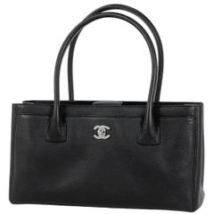 シャネル CHANEL エグゼクティブライン トートバッグ ココマーク トートバッグ レザー ブラック A15206 レディース 【中古】