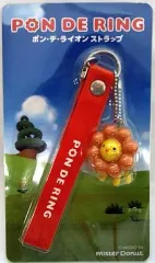 【中古】ストラップ(キャラクター) ポン・デ・ライオン ストラップ(オレンジ) ミスタードーナツ2004 キャンペーングッズ